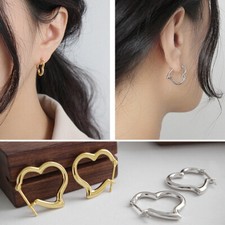 Creolen Herz Sterling Silber