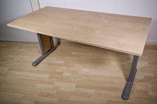 CS Schmal Schreibtisch rio ART 150 x 75 x 75 Ahorn