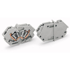 WAGO 826-160 Durchgangsklemme Federklemme Grau Klemme Steckverbinder Verbinder