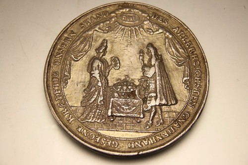 Antike silber medaille - medaille, um