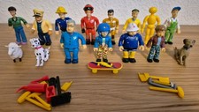 Feuerwehrmann Sam Figuren, Bewegliche, Konvolut mit Zubehör