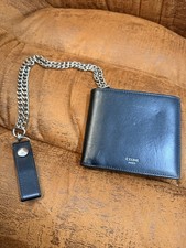 Celine Paris Leather Chain Wallet
