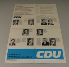 A10/ altes CDU Wahlplakat von