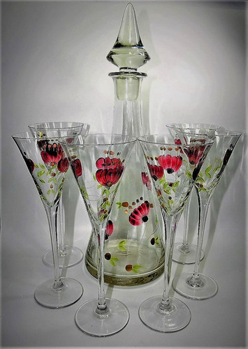 Jugendstiel edle karaffe - ,