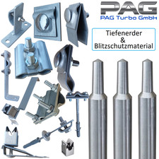 ✅ Tiefenerder Blitzableiter Material Blitzschutz Aluminium Draht Halter Klemmen