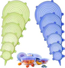 12 Stück Silikon Deckel