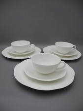 Villeroy & Boch 3 Teegedecke ARCO weiß Tasse Untertasse Kuchenteller