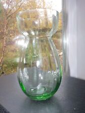 Vintage mintgrüne italienische gerippte Hyazinthe Vase 14,3 cm (5 1/2 Zoll) GB1