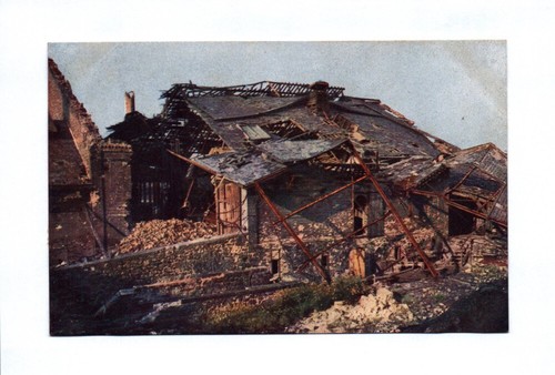 Zerschossene flaschenfabrik - ak,