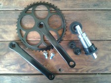 Thompson Tretlager Kettenblatt DDR Kurbel Set Innenlager Mifa Diamant 4 Kant