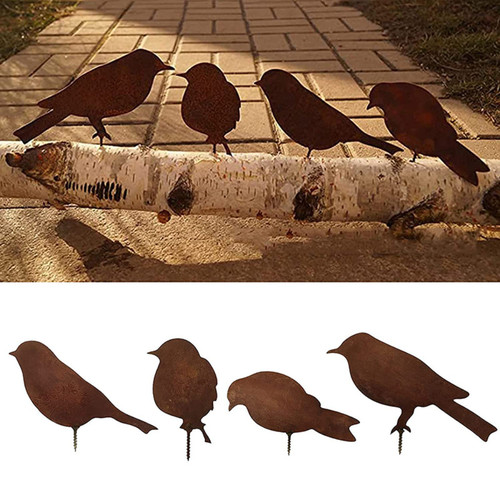 Rostiges vögel deko rost - rostiges,