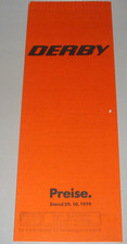 Prospekt Preisliste VW Derby I