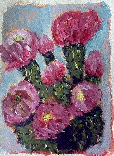 Malerei auf papier 15x20cm - papier,,