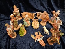 15 tlg. Krippenfiguren- Set 11 cm, handbemalt, Fontanini, hochwertiger Kuststoff