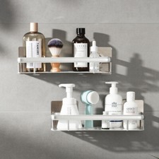 2x Duschregal ohne Bohren Duschablage Badregal Badezimmer Küchenregal Organizer