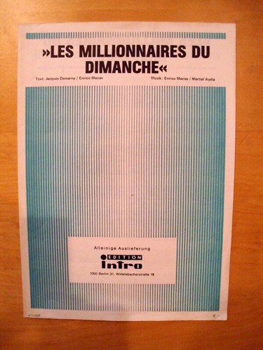 Les millionaires dimanche - les,
