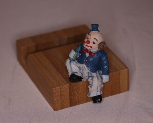 Kantenhocker clown mit flasche - kantenhocker,
