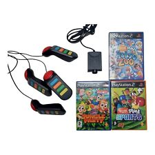 PS2 Playstation Buzzer 4 Spiele Buzz Jungle Party Astro Zoo Eye Toy Sports & Eye