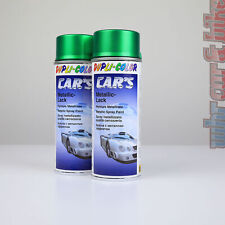 2x 400ml Dupli-Color Car's Metallic-Lack grün lindgrün Lackspray Effektlack