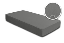Spannbettlaken Babybett Kinder grau 60 x 120 cm - 70 x 140 cm Jersey Baumwolle