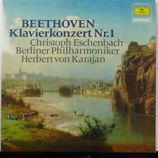 Herbert von Karajan Beethoven Klavierkonzert Nr.1 Deutsche Grammophon LP-5870