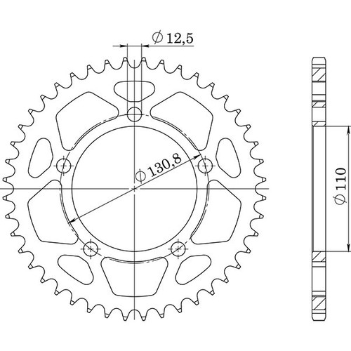 Zahnrad stahl p525 z45 - zahnrad,