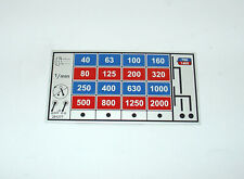 Schild für Drehzahlgetriebe Horizontall neu für Macmon 100  Fräsmaschine