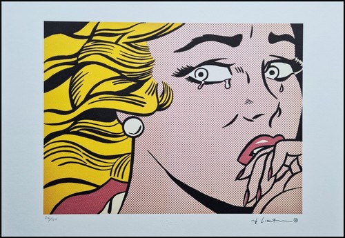 Roy lichtenstein crying girl - roy, *