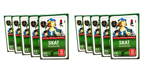 10x blatt skat karten - skat,