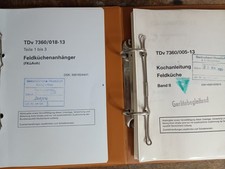 Bundeswehr TDv Teil 1-3  Feldküche Kärcher TFk250 und Feld-Kochbuch original BW