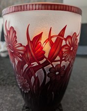 Kunsthandwerk ,Signiert, Maraj Vase ca. 16 H  x 12,5 cm dm. , 2. farbig, unikat