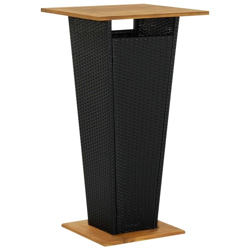 Akazie bartisch poly rattan - akazie,