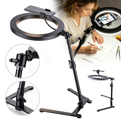 Handy stativ mit ringlicht - mit,