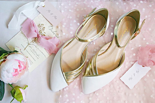 Flache brautschuhe aus - flache,
