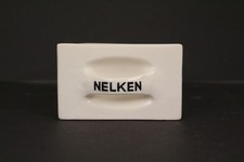 Nelken Schütte Küchenbuffet Porzellan um 1900 Gewürzschuber antik 8cmx10cm weiß