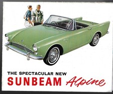 Sunbeam Alpine Series III 1600 1963 UK Market Smaller Format Sales Brochure