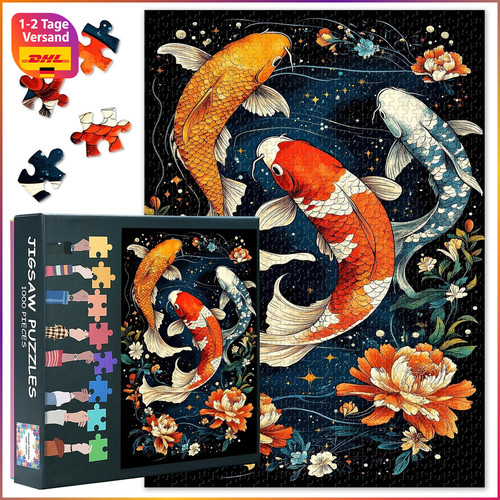 Koi fisch puzzle - puzzle, 1000