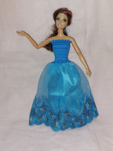 Barbie kleid pfauen ballkleid - barbie,