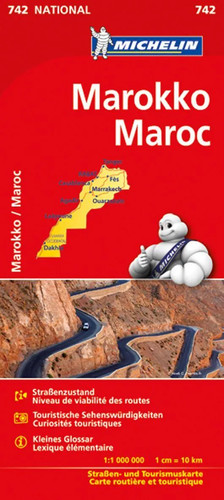 Michelin nationalkarte marokko - nationalkarte,
