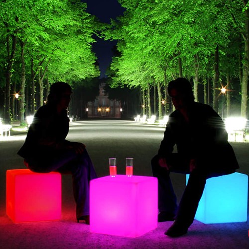 Led farbwechsel würfel hocker - farbwechsel,