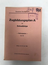 DB - Zugbildungsplan A für
