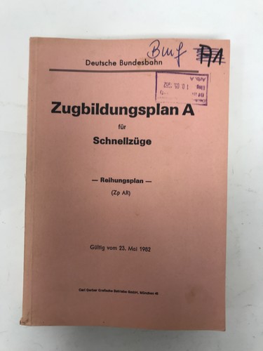 Zugbildungsplan a für - -,