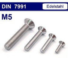 M5 Senkkopfschrauben DIN 7991