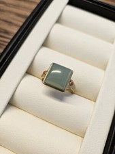 jade ring 18k Gold Größe 56