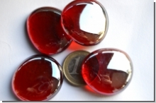 4 Stück Glasnuggets 28-30mm