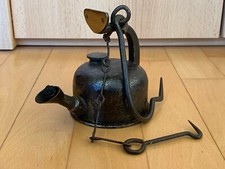 Alte Grubenlampe / Blechfrosch, vermutlich Friemann & Wolf, Typ 845