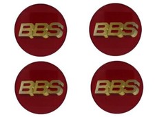✅ 4x BBS Emblem Rot/Gold