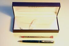 WATERMAN Hémisphère Kugelschreiber Lack grün-schwarz marmoriert-Sammlerzustand!