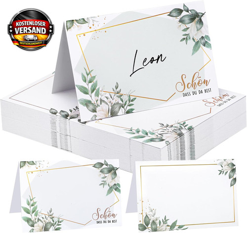 Tischkarten set für - tischkarten,