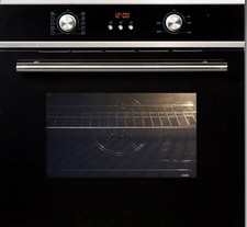 Backofen Einbau-Backofen  Hanseatic 65M90D0-E11319G, Schwarz